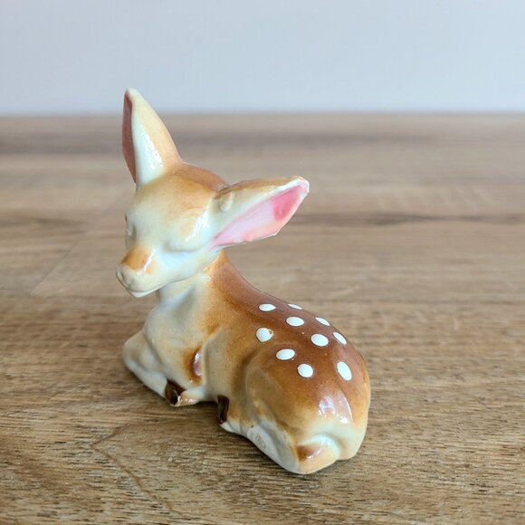 Set of 2 vintage ceramic deer figurines. - Picture 6 of 12